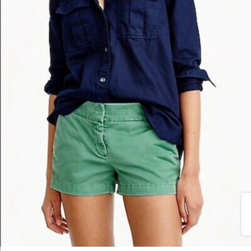 J.Crew Chino Women’s Sz 0 shorts sea form green